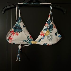 Tie back crisscross bikini top